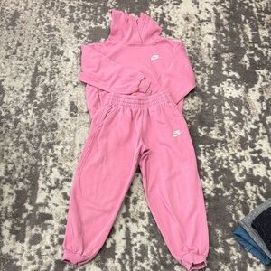 Nike Kids Pink Sweatpants & Hoodie Set